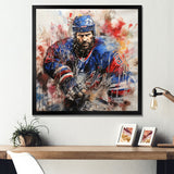 Sport Hockey Ice Chronicles I - Sport Hockey Canvas Wall Art