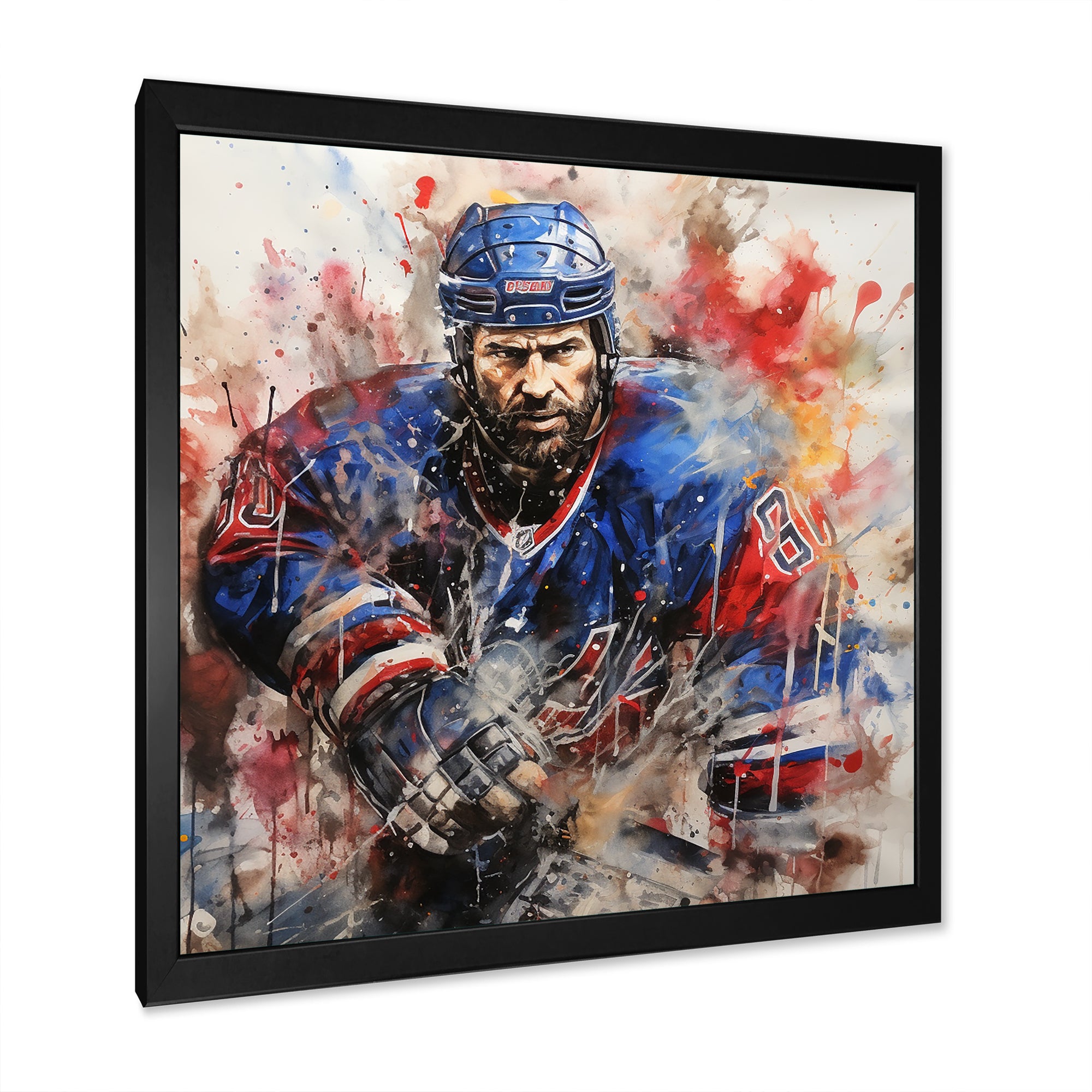 Sport Hockey Ice Chronicles I - Sport Hockey Canvas Wall Art