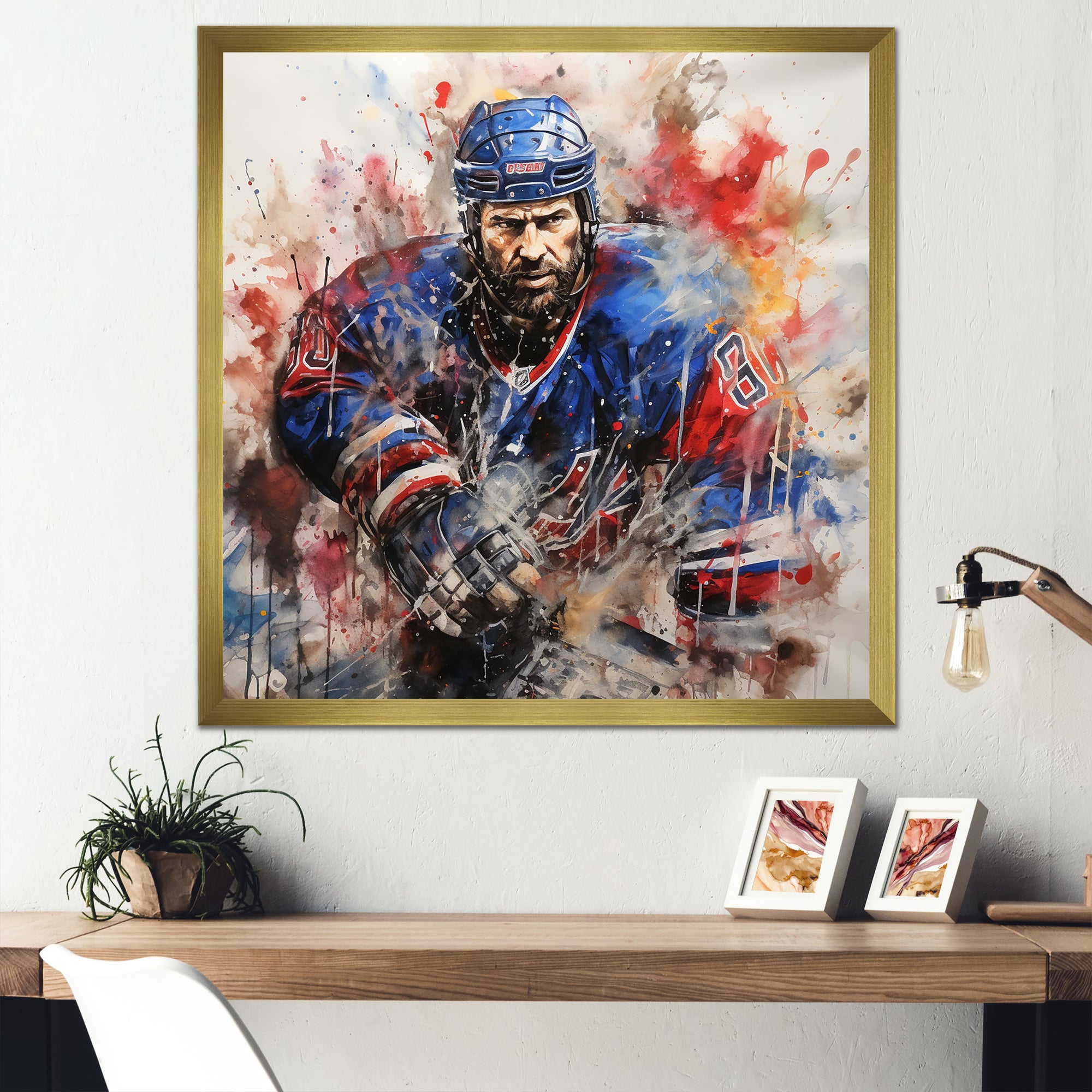 Sport Hockey Ice Chronicles I - Sport Hockey Canvas Wall Art