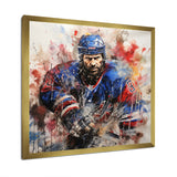 Sport Hockey Ice Chronicles I - Sport Hockey Canvas Wall Art