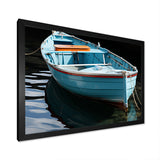 Blue and red Fishing boat expedition - Boat Fishing Canvas Wall Art