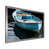 Blue and red Fishing boat expedition - Boat Fishing Canvas Wall Art