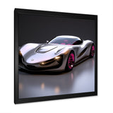 Pink and chrome Italian hyper car I - Car Exotic Canvas Wall Art