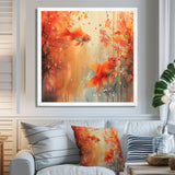 Orange coral Marine goldfish magic - Orange Coral Wall Art