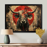 Red Taurus Astrology Bulls Courage - Taurus Wall Art Prints