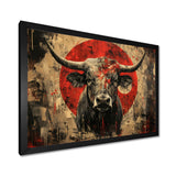 Red Taurus Astrology Bulls Courage - Taurus Wall Art Prints