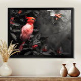 Red black Garden of Eden Birds - Bird Home Decor Art