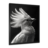 Monochrome white black graceful Bird - Bird Wall Decor