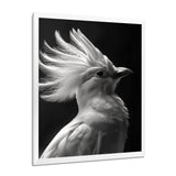 Monochrome white black graceful Bird - Bird Wall Decor