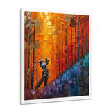 Yellow Red Golfing Heritage Country Club I - Golf Canvas Wall Art