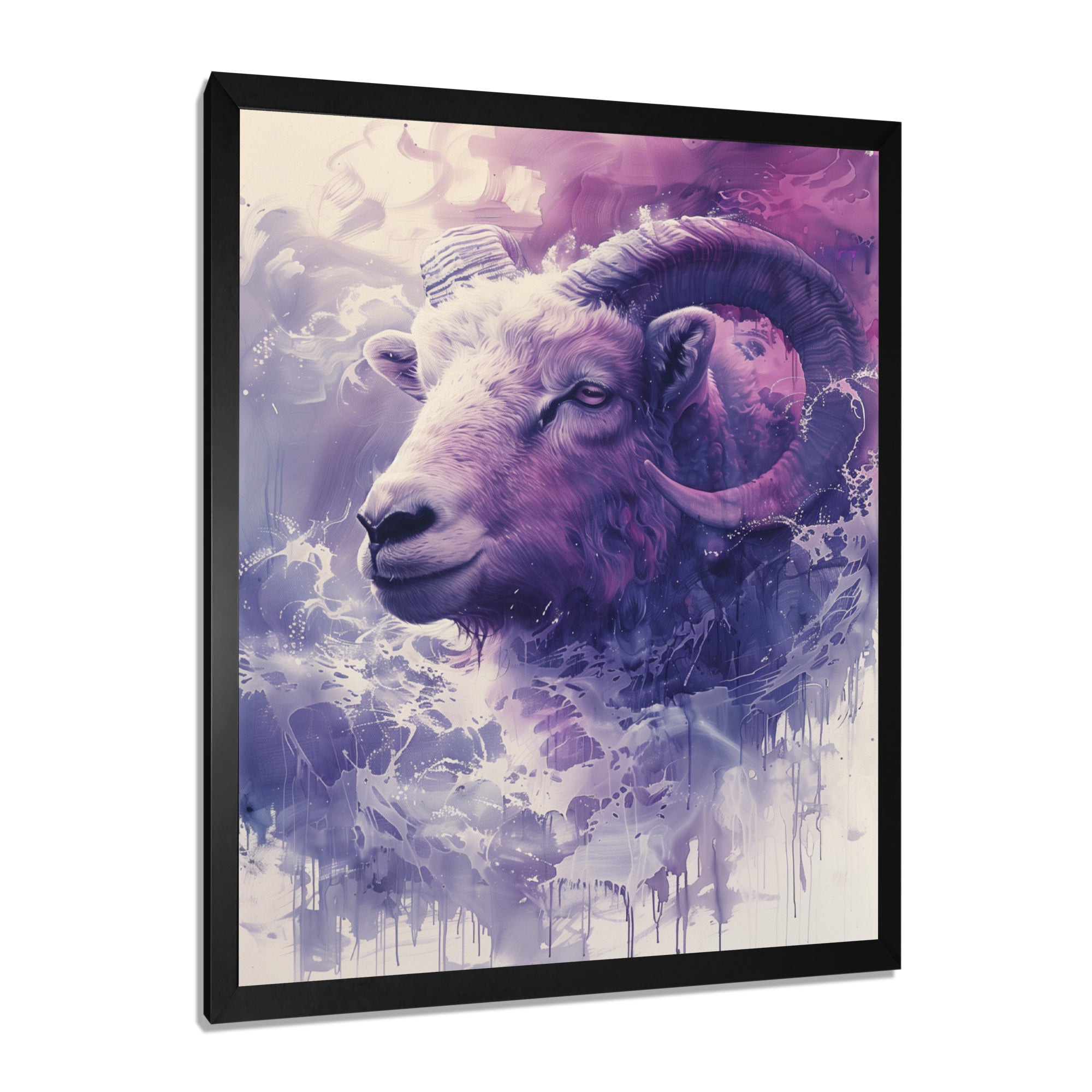 Purple Ram spirit Tranquility - Ram Home Decor Art