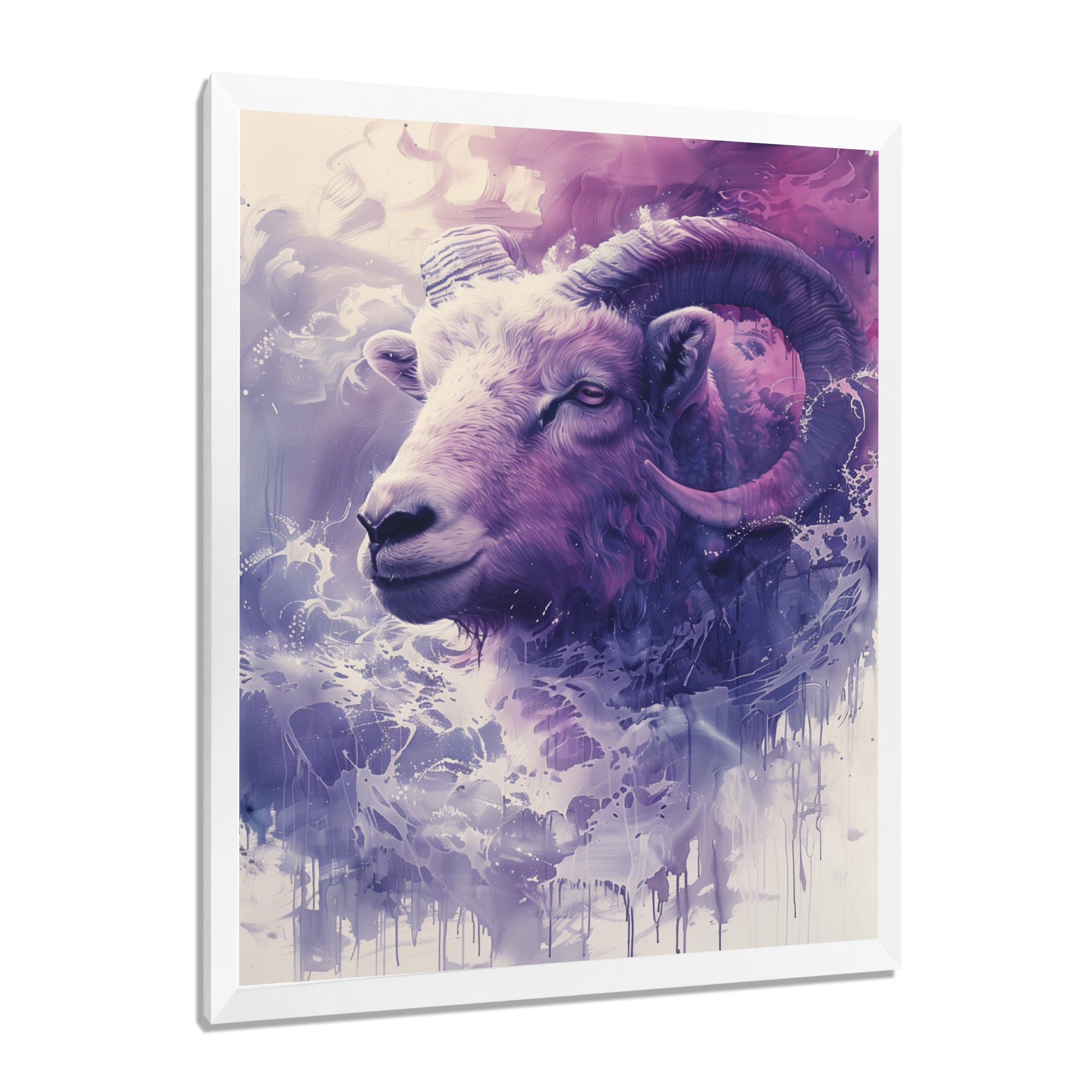 Purple Ram spirit Tranquility - Ram Home Decor Art