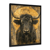 Golden Taurus zodiac portrait - Taurus Canvas Wall Art