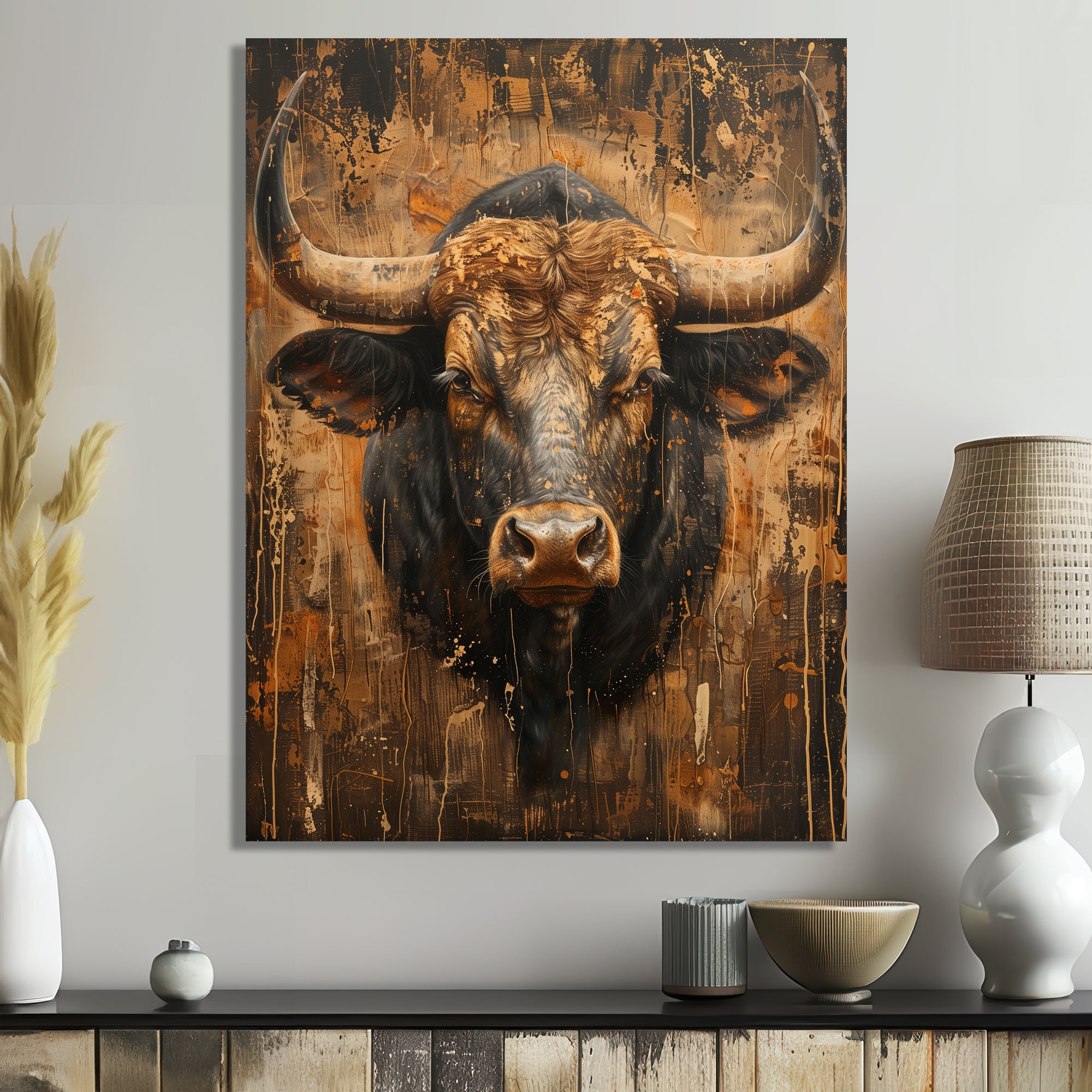 Constellation of Taurus zodiac portrait - Taurus Wall Decor
