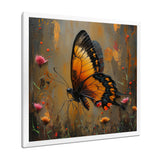 Vintage yellow and black Butterfly gardens - Yellow Butterfly Wall Art