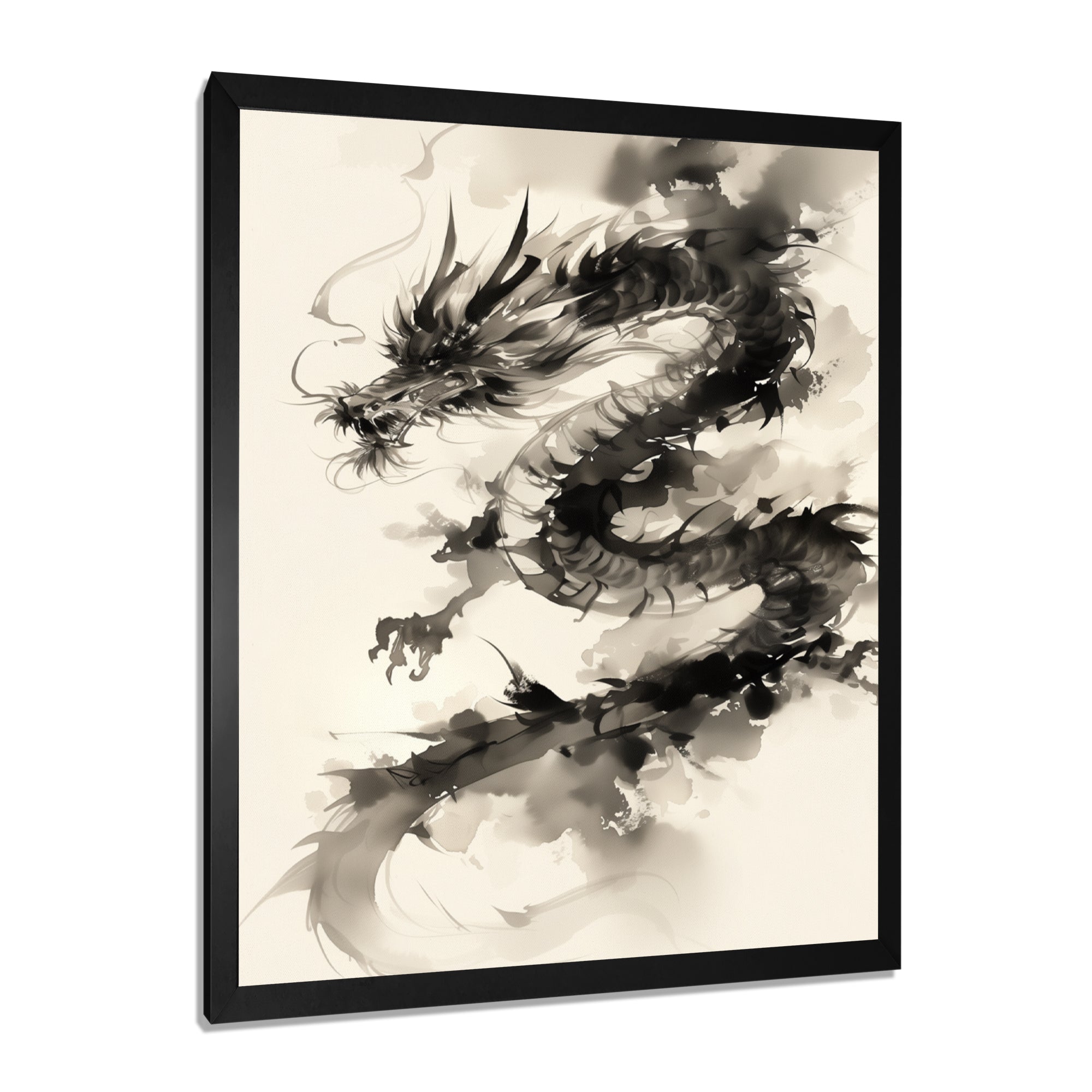 Chinese dragon portrait - Dragons Wall Art Prints