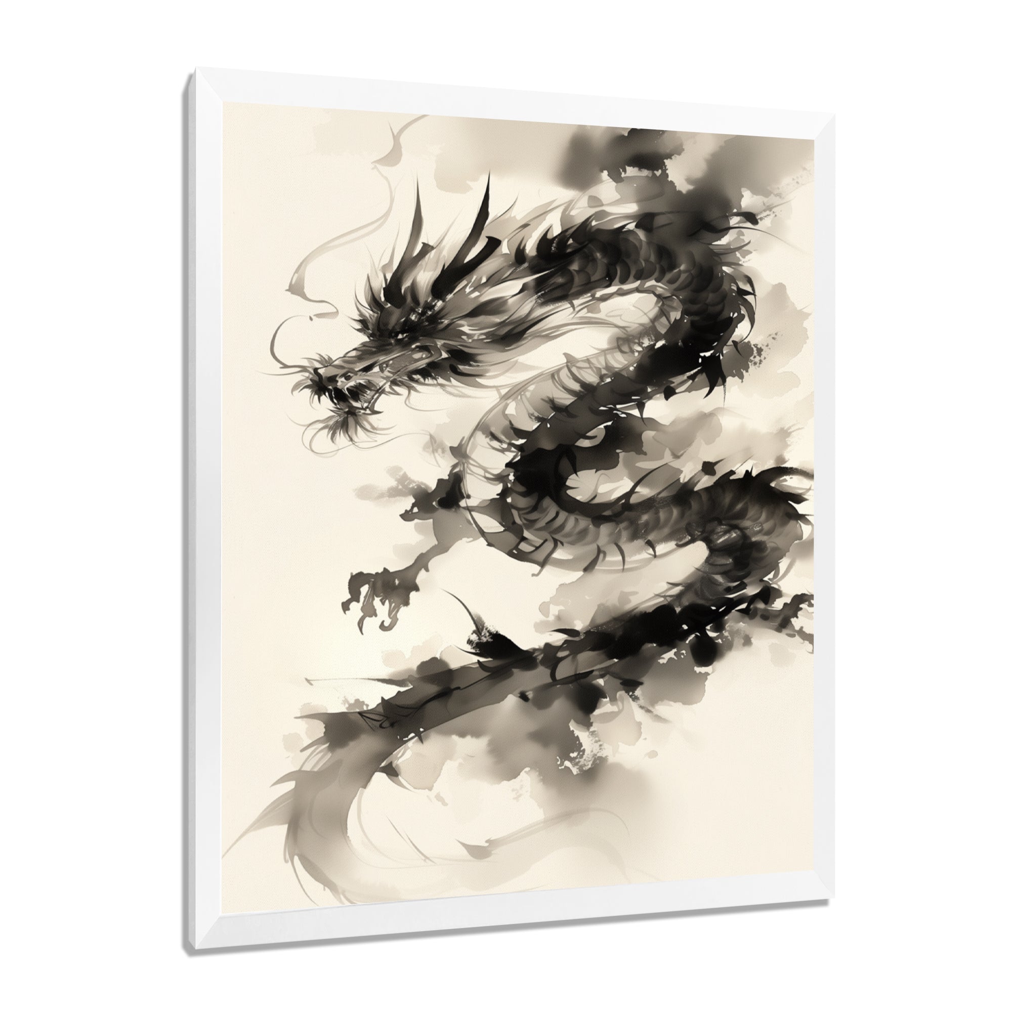 Chinese dragon portrait - Dragons Wall Art Prints