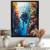 Snorkeling In The Great Barrier Reef I - Snorkeling Canvas Wall Art
