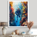 Snorkeling In The Great Barrier Reef I - Snorkeling Canvas Wall Art