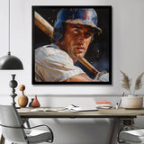 Baseball Player At The Pitch I - Sport Baseball Canvas Wall Art