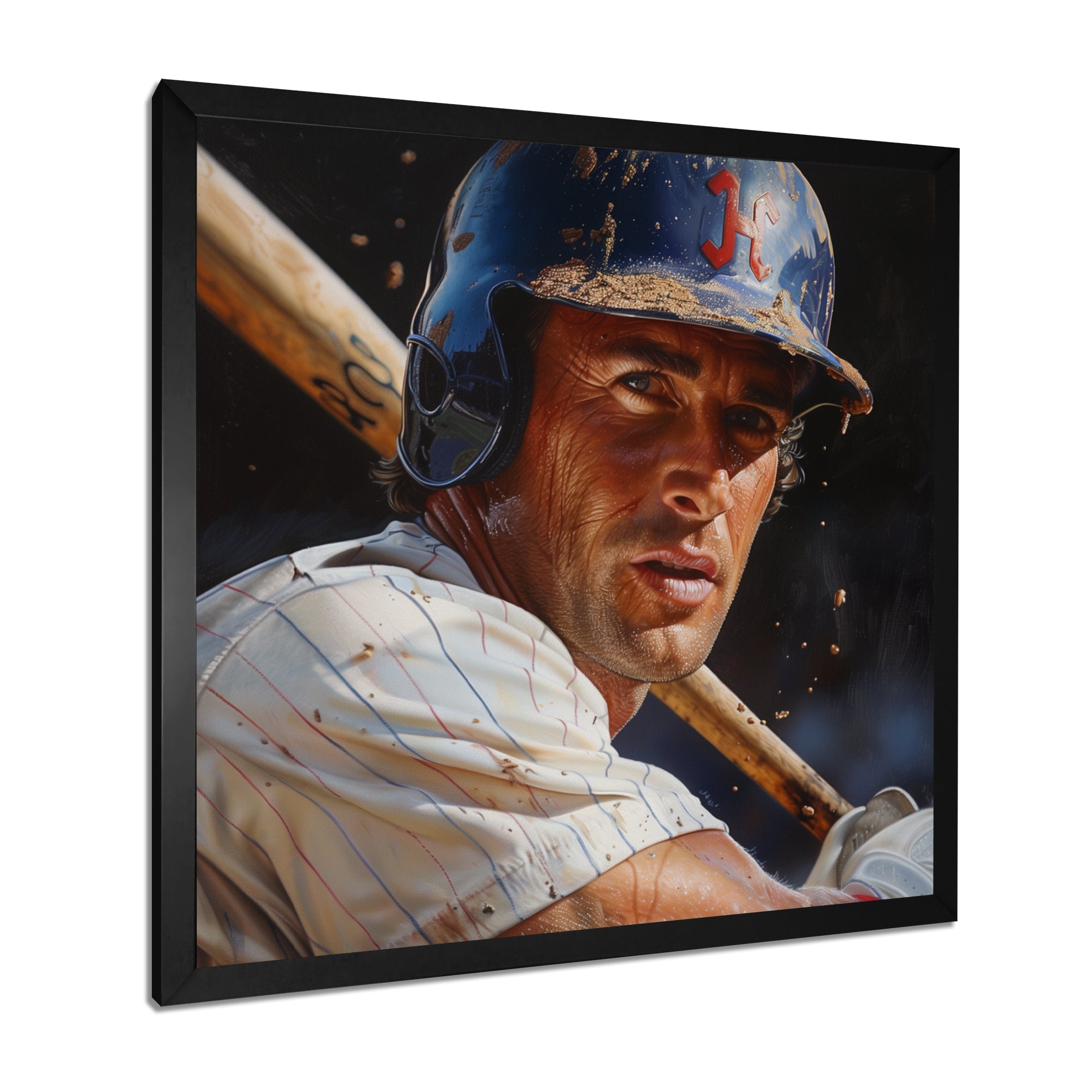 Baseball Player At The Pitch I - Sport Baseball Canvas Wall Art