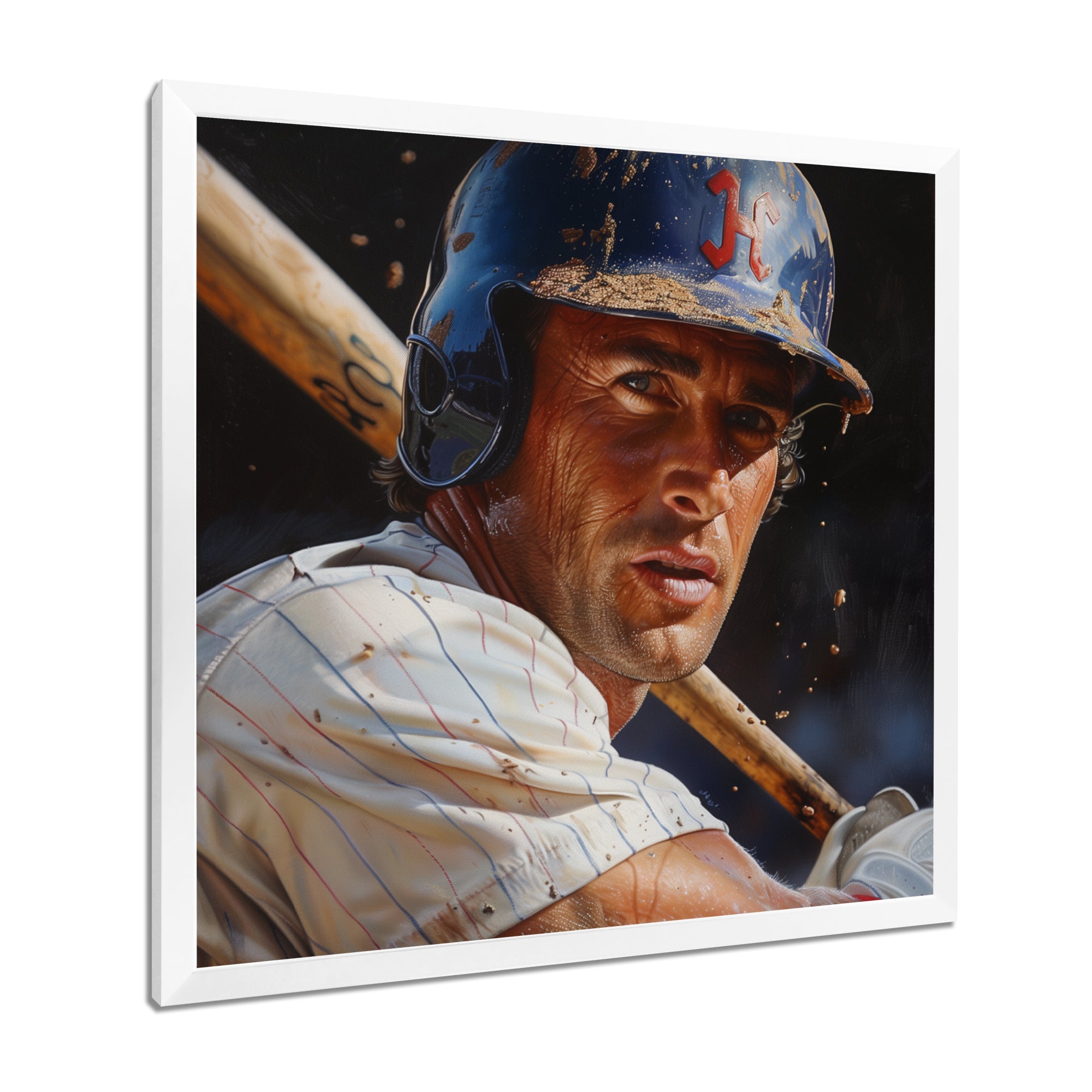 Baseball Player At The Pitch I - Sport Baseball Canvas Wall Art