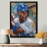 Portrait Of Baseball Legend On The Field I - Sport Baseball Canvas Wall Art