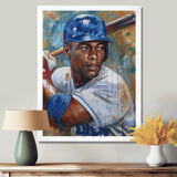 Portrait Of Baseball Legend On The Field I - Sport Baseball Canvas Wall Art