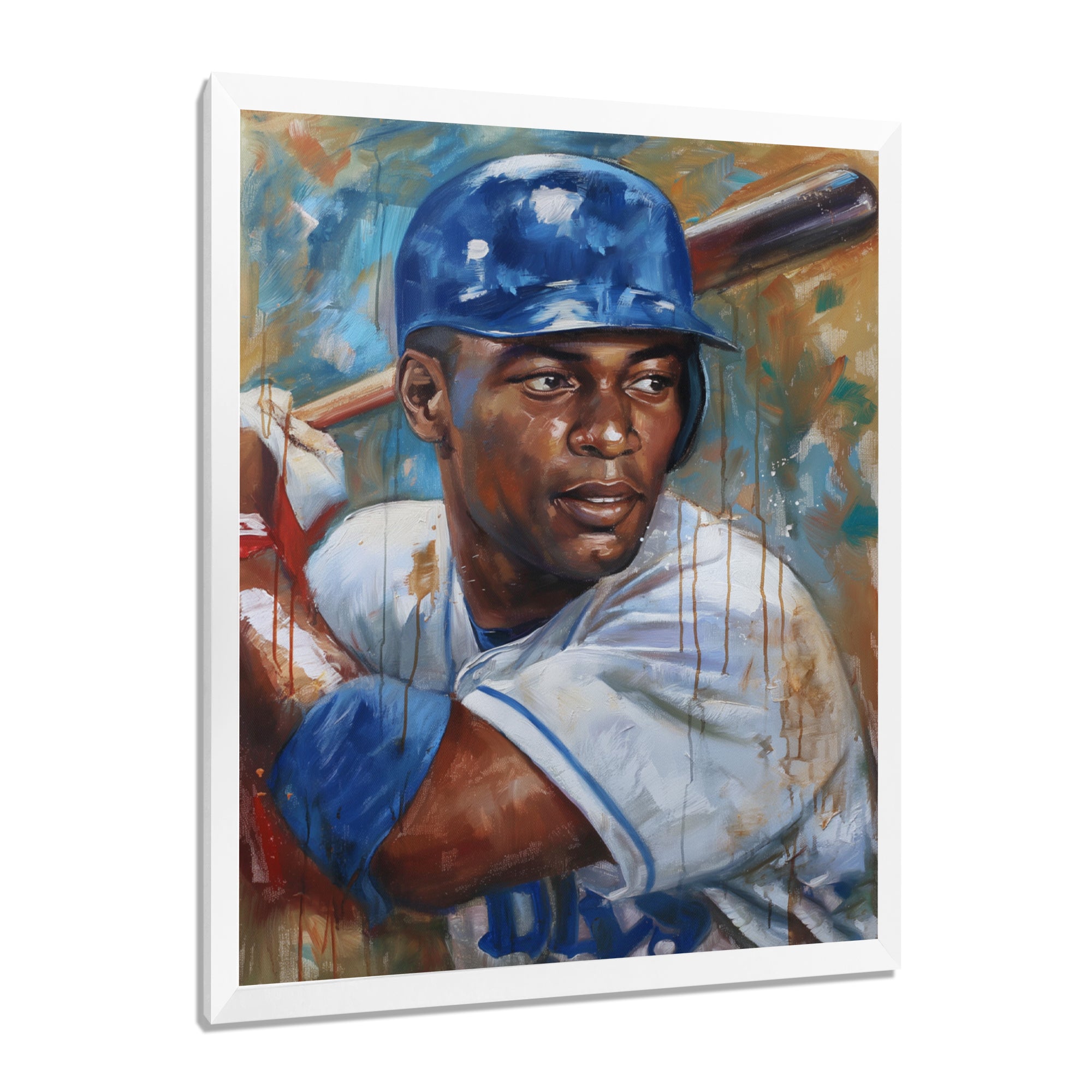 Portrait Of Baseball Legend On The Field I - Sport Baseball Canvas Wall Art