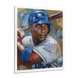 Portrait Of Baseball Legend On The Field I - Sport Baseball Canvas Wall Art