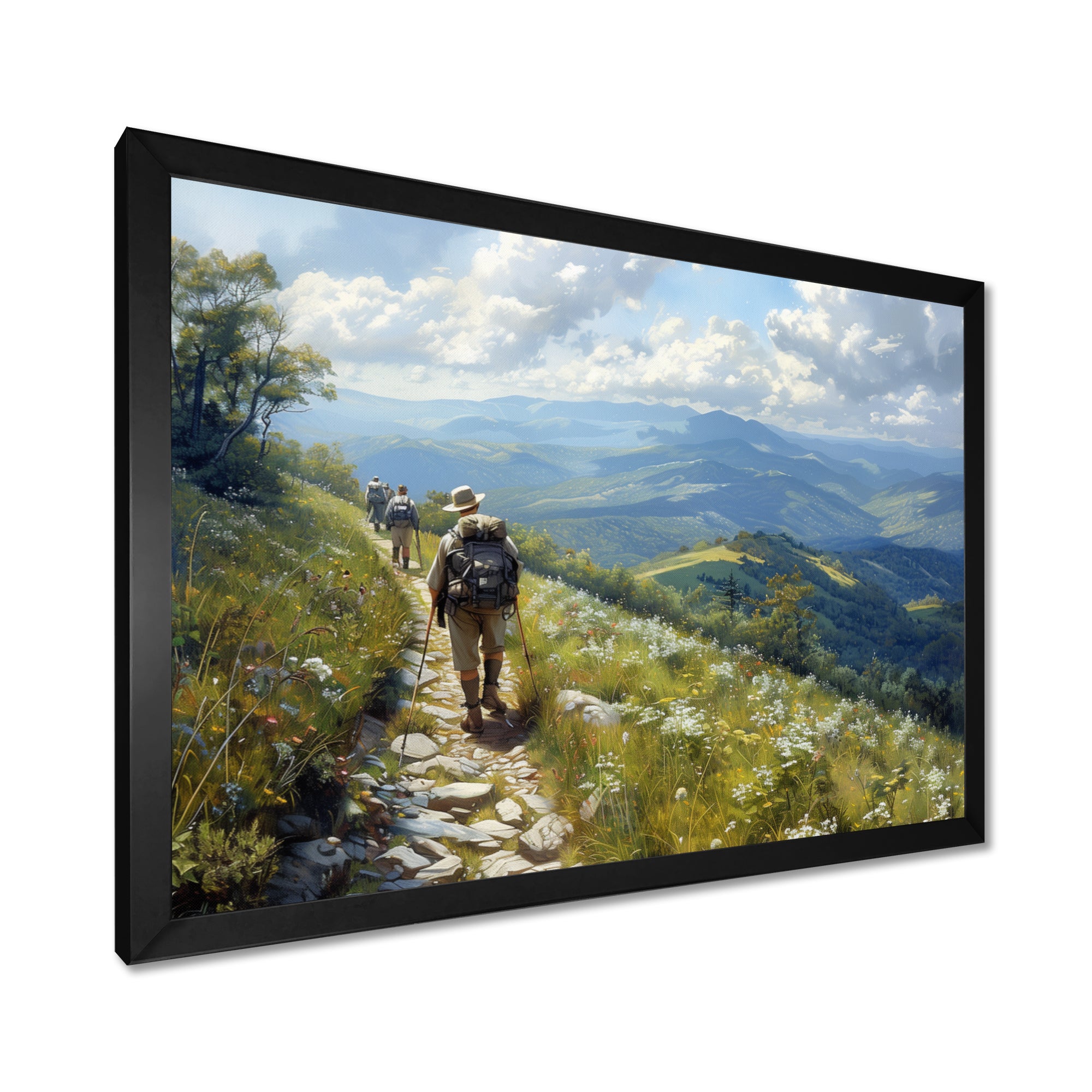 The Appalachian Mountain Trail Hike I - Hiking Canvas Wall Art