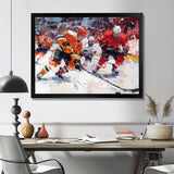 Hockey Players During Playoffs I - Sport Hockey Canvas Wall Art