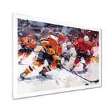 Hockey Players During Playoffs I - Sport Hockey Canvas Wall Art
