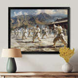 Martial Arts At The Shaolin Temple I - Martial Arts Canvas Wall Art