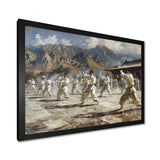 Martial Arts At The Shaolin Temple I - Martial Arts Canvas Wall Art