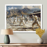 Martial Arts At The Shaolin Temple I - Martial Arts Canvas Wall Art