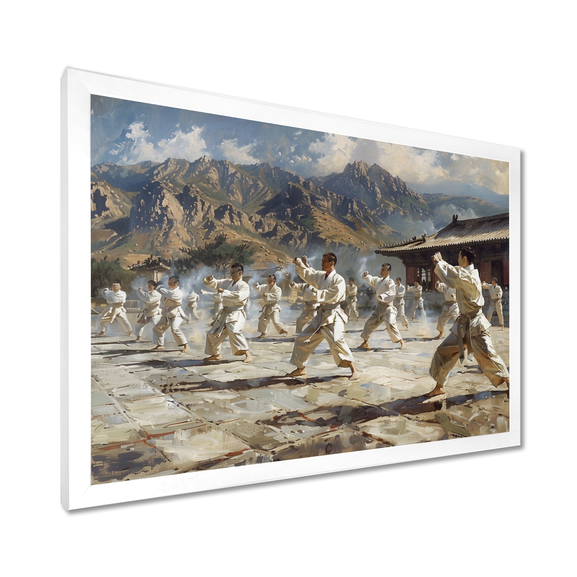 Martial Arts At The Shaolin Temple I - Martial Arts Canvas Wall Art