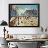 Running Marathon In Boston - Running Canvas Wall Art