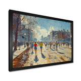 Running Marathon In Boston - Running Canvas Wall Art
