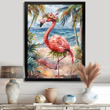 Dancing Flamingo Beach In Aruba - Flamingo Wall Art Prints