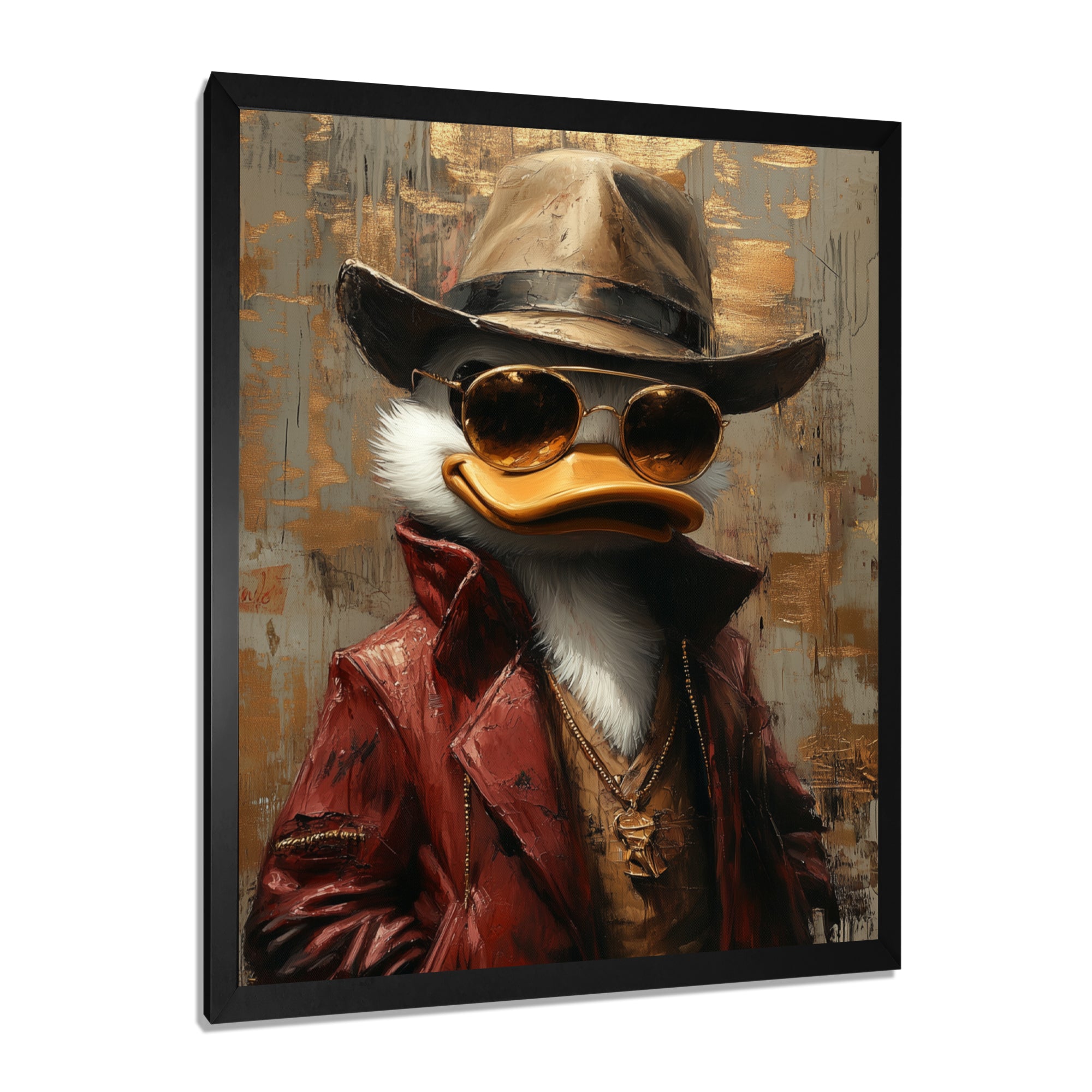 Scrooge Duck As Scarface Luxury Gangster - Duck Wall Art Prints
