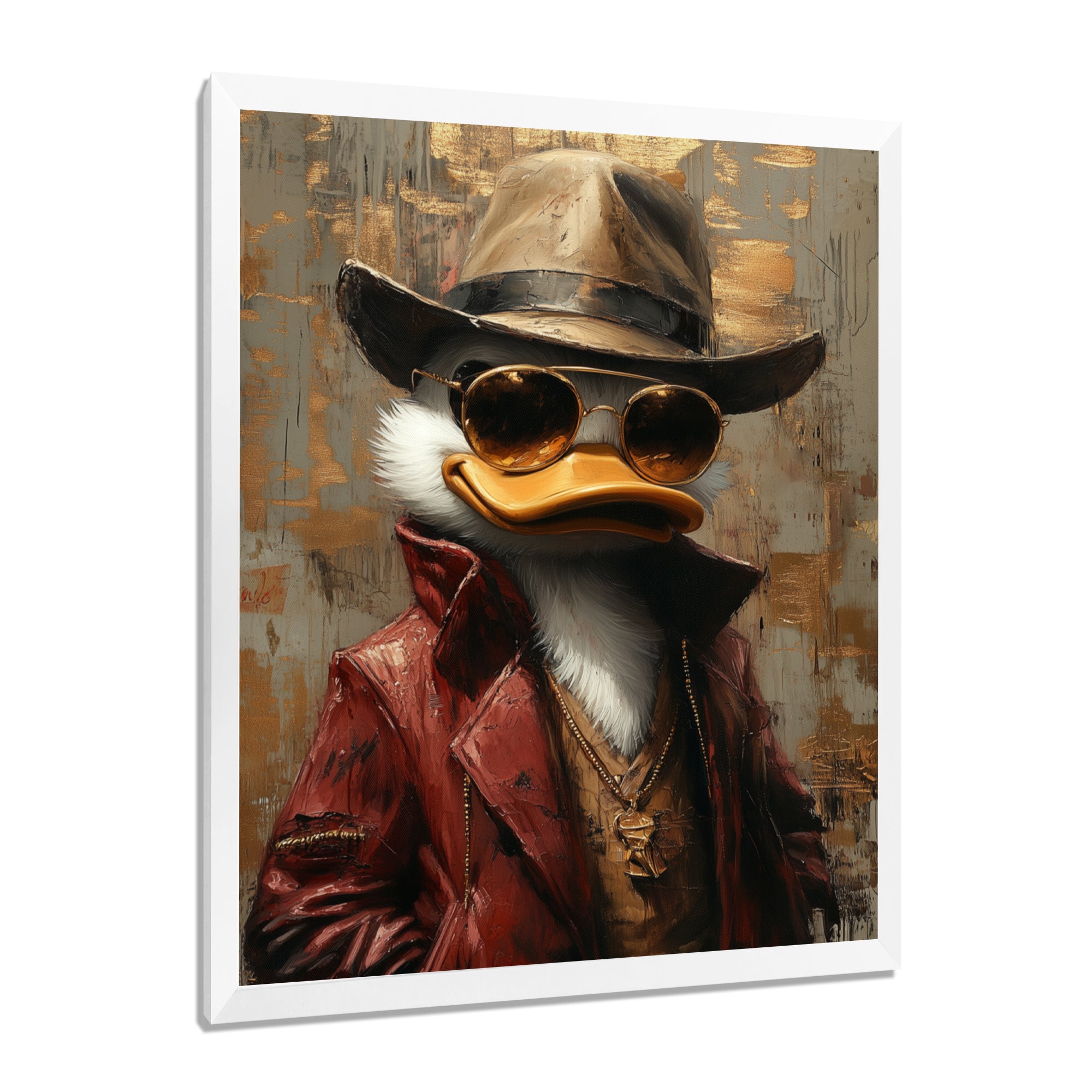 Scrooge Duck As Scarface Luxury Gangster - Duck Wall Art Prints