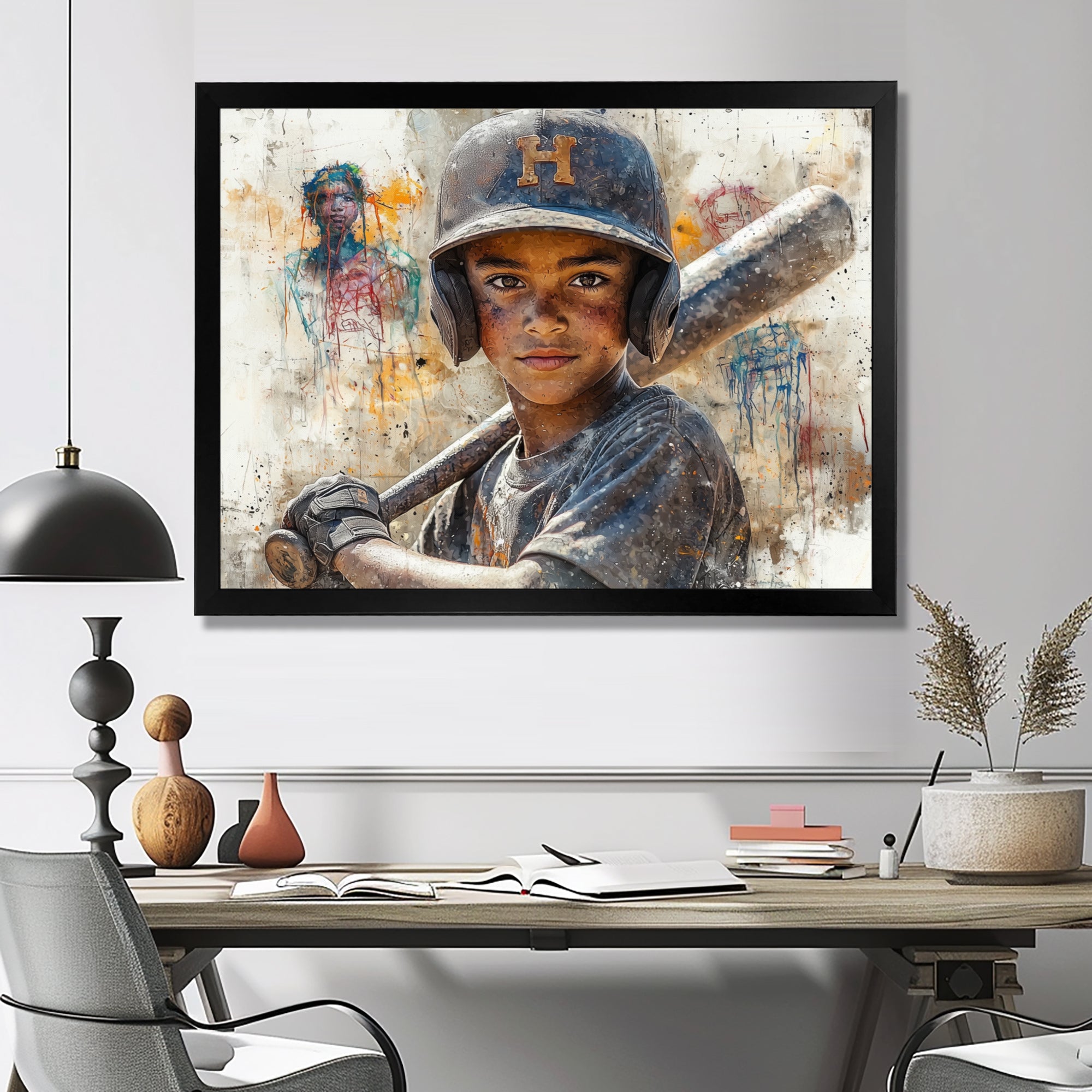 Young Baseball Player Future Stars - Sport Baseball Canvas Wall Art