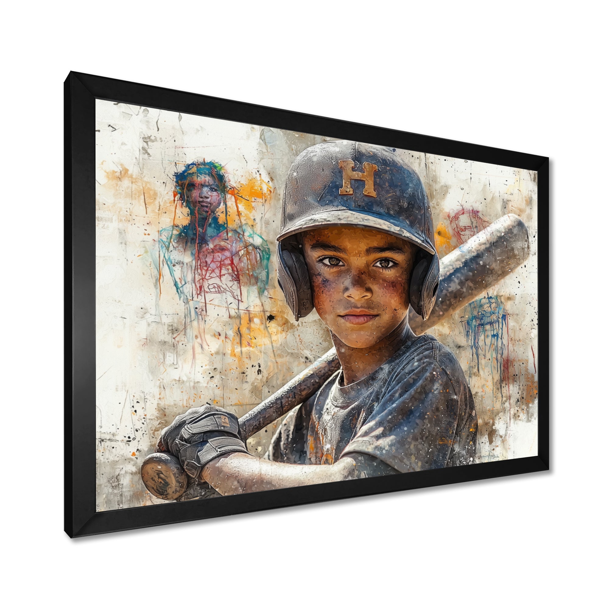 Young Baseball Player Future Stars - Sport Baseball Canvas Wall Art