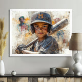 Young Baseball Player Future Stars - Sport Baseball Canvas Wall Art