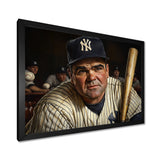 Baseball Player Portrait I - Sport Baseball Canvas Wall Art