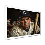 Baseball Player Portrait I - Sport Baseball Canvas Wall Art