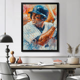 Baseball Player On The Field - Sport Baseball Canvas Wall Art