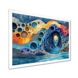 Blue And Orange Coastal Reef - Coral Canvas Wall Art