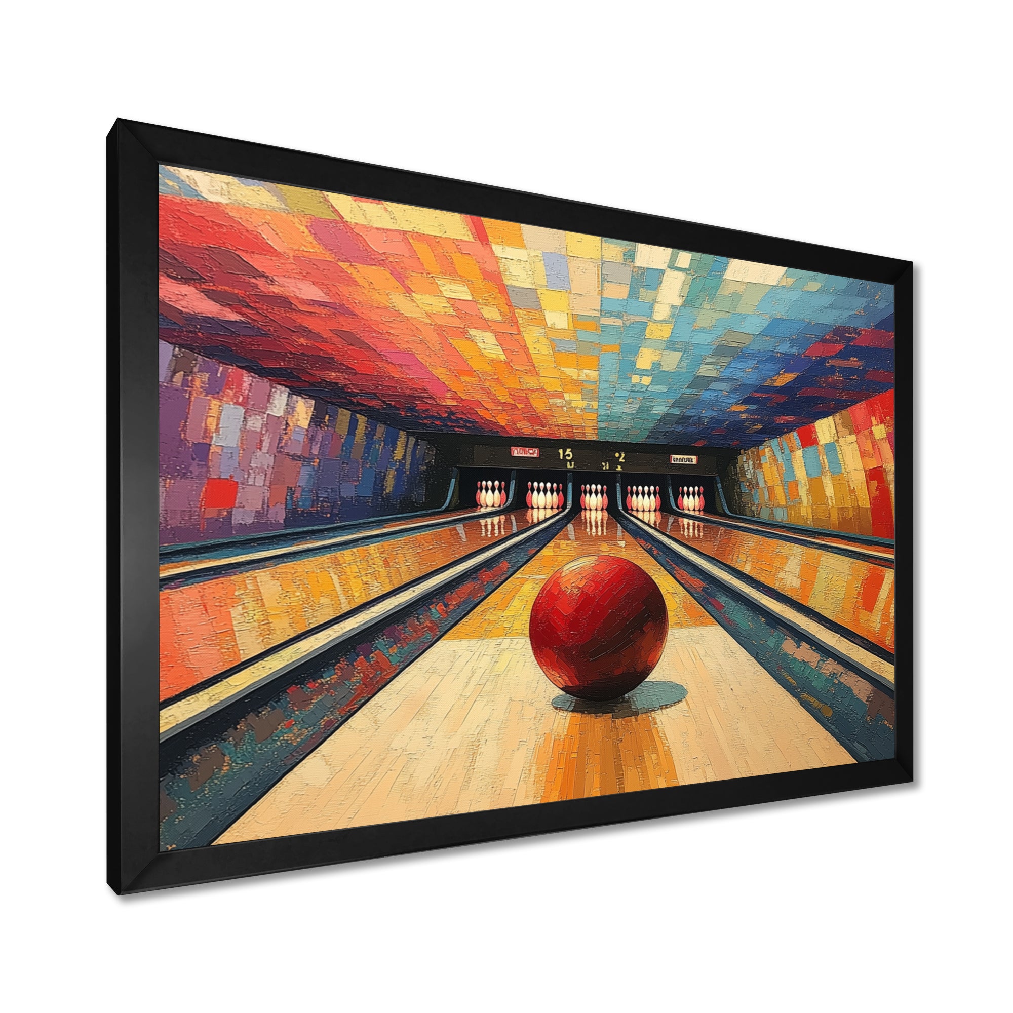 Bowling Alley Nights - Bowling Canvas Wall Art